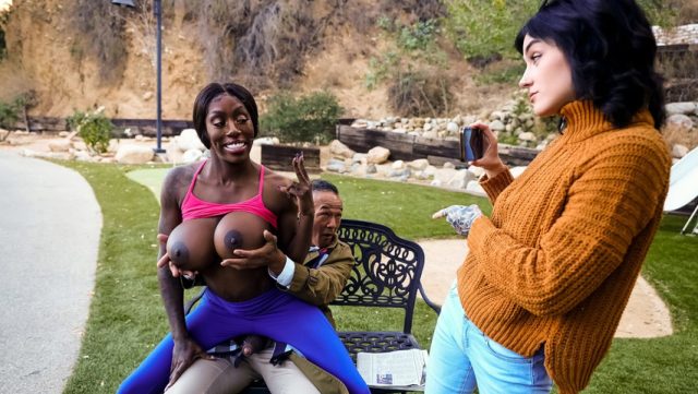 Brazzers – Dirty Bench Creep Gets His Cock Out For A Horny Jogging Slut