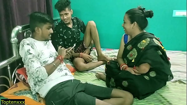 Indian Hot Wife Gets Shared With A Friend In Real Hindi Sex