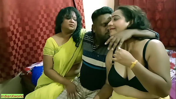 Indian Bengali Boy Terrified But Horny As Two Milf Bhabhis Take Him In A Wild, Nasty Threesome