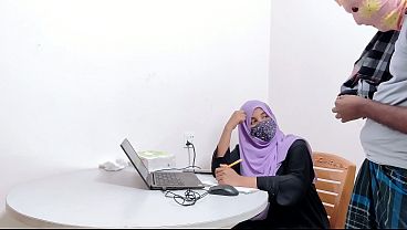 Hijabi Bank Manager Gets Pounded Hard By A Horny Desi Village Farmer In A Wild Countryside Fuck Fest