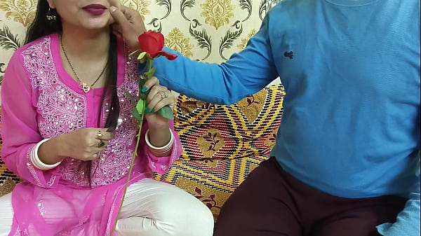 Indian Hot Wife Gives Footjob To Husband While Celebrating Rose Day With Dirty Talk In Hindi Voice For Special Valentine Week